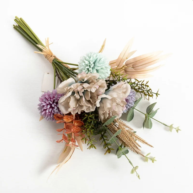 Buquê de Flores Artificiais em Seda para Decoração - Casa Farfelle