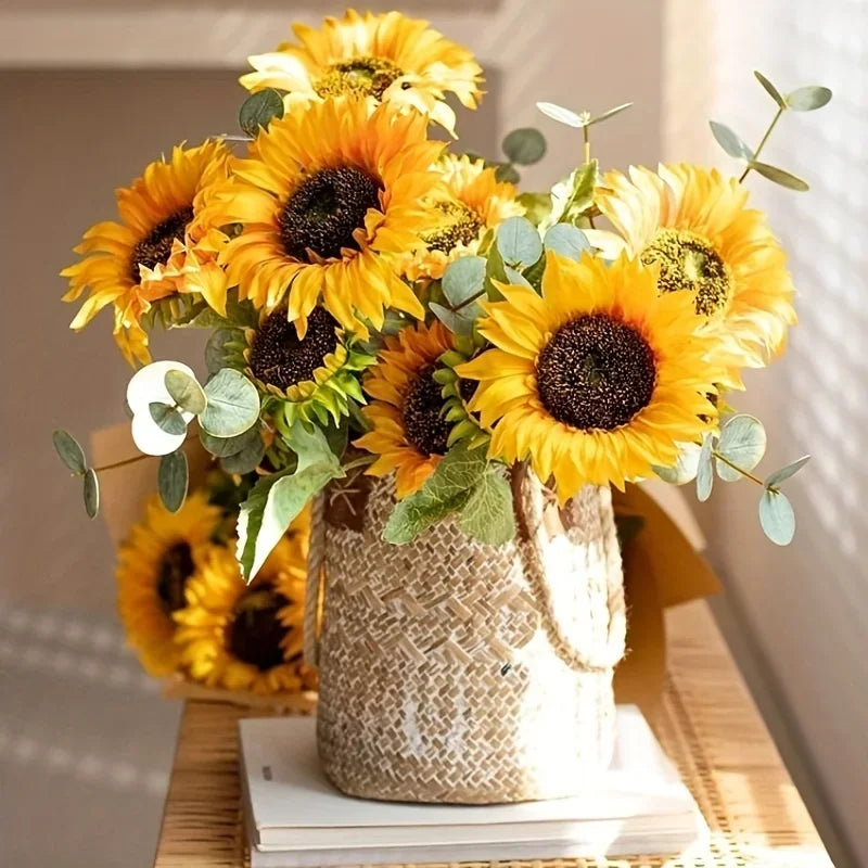 Buquê de Flores Girassol Artificial - Casa Farfelle