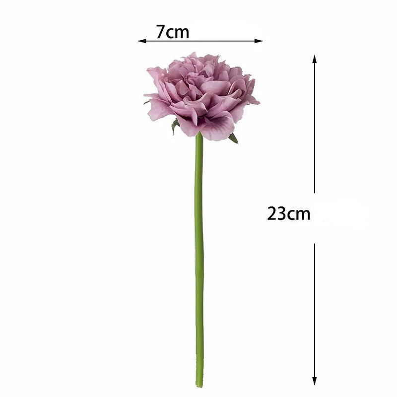 Buquê de Flores Peônia Artificial - Casa Farfelle