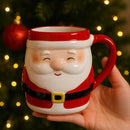 Caneca de Natal em Cerâmica Papai Noel – 330ml - Casa Farfelle