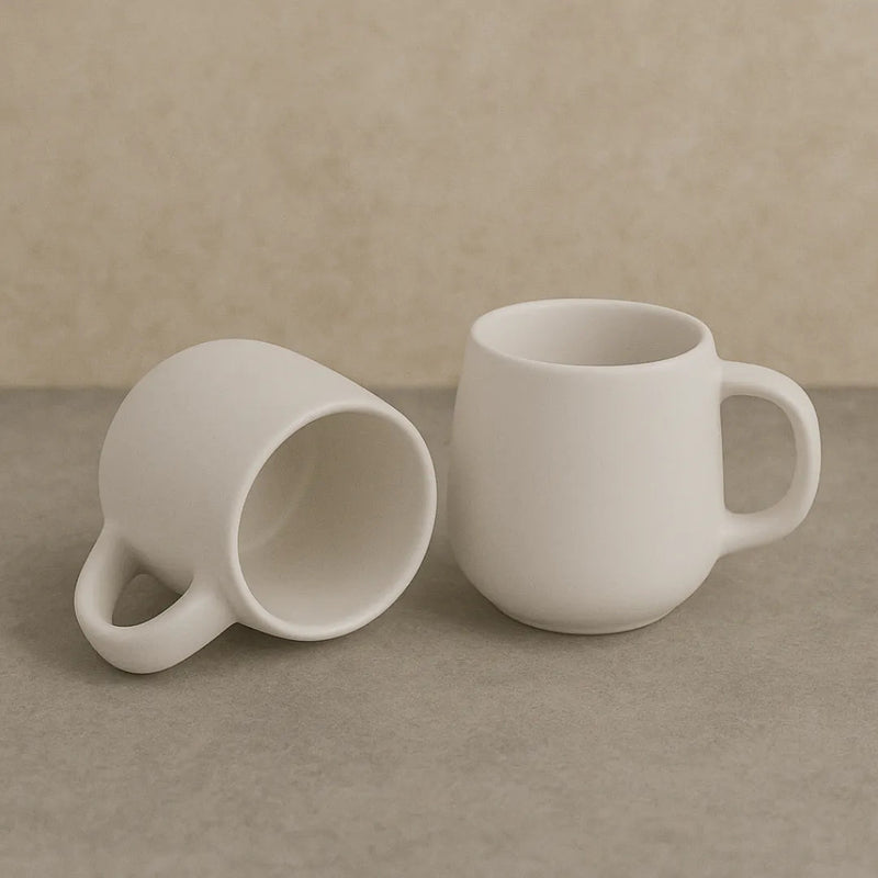 Canecas Bojudas 260ml em Porcelana – Casa Splendida - Casa Farfelle