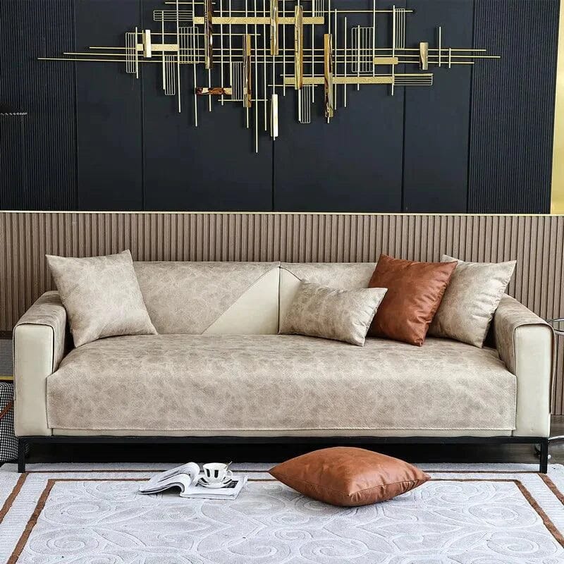 Capa de Sofá Premium à Prova de água e Anti-Arranhões Bege - Casa Farfelle