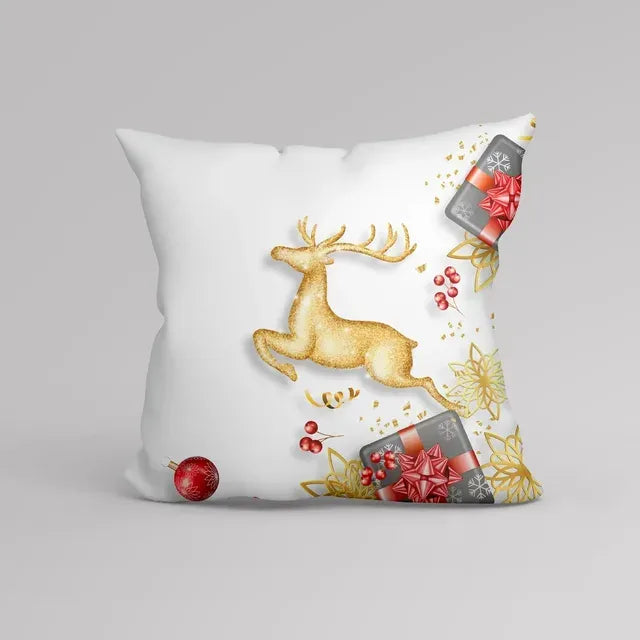 Capa para Almofada de Natal 45x45 para Sofá Decorativa