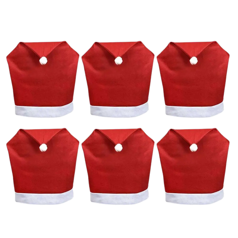 Capa para Cadeira de Natal Chapéu de Papai Noel