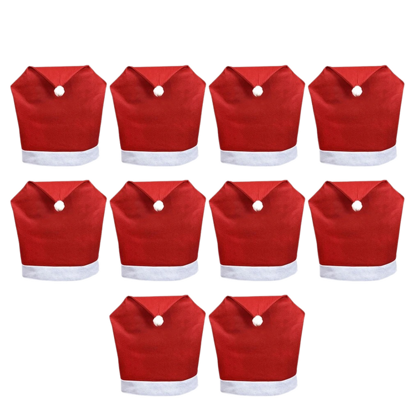 Capa para Cadeira de Natal Chapéu de Papai Noel