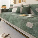 Capa para Sofá em Chenille Antiderrapante Protetora Verde - Casa Farfelle