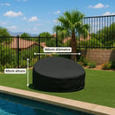 Capa Impermeável para Sofá Redondo de Jardim Chaise UV - Casa Farfelle