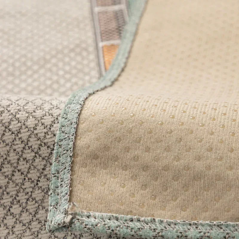 Capa Protetora para Sofá Chenille Antiderrapante Sofisticado Azul - Casa Farfelle