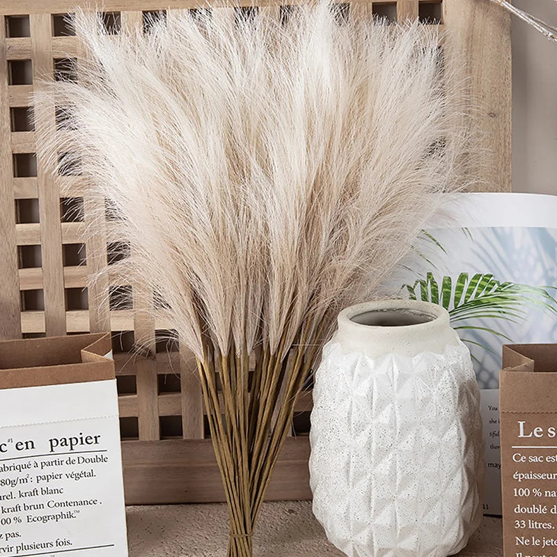 Capim dos Pampas Artificial 3 Peças 70 cm - Casa Farfelle