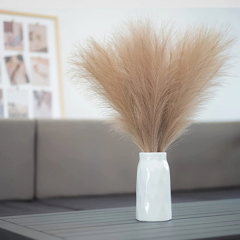 Capim dos Pampas Pluma Artificial para Decoração 3 Peças - Casa Farfelle