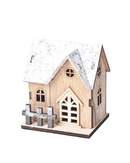 Casa de Madeira de Natal com Luz LED