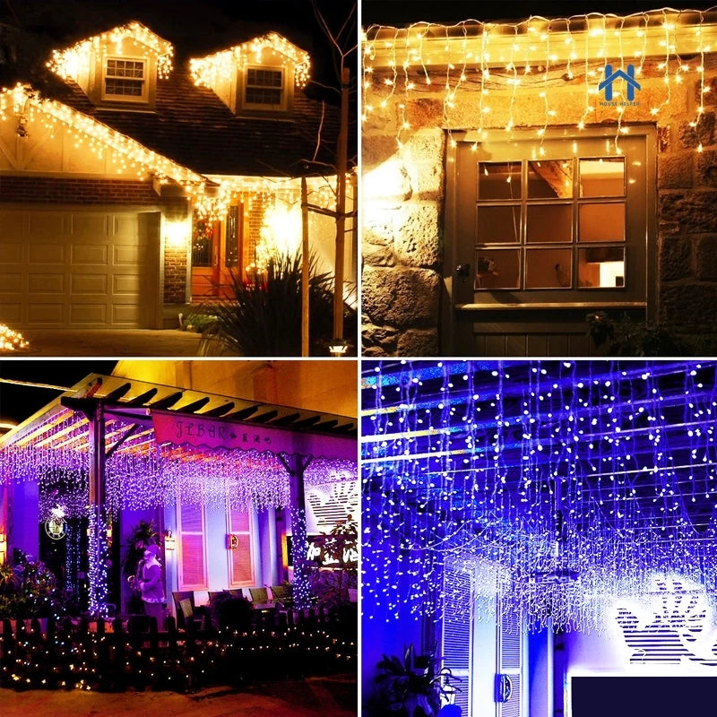 Cascata Natalina 400 LEDs 10 Metros - Casa Farfelle