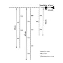 Cascata Natalina 400 LEDs 10 Metros - Casa Farfelle