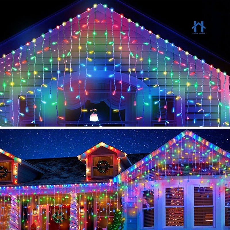 Cascata Natalina 400 LEDs 10 Metros - Casa Farfelle