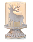 Castiçal de Natal em Vidro Retrô