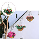 Cesta Suspensa Natalina com Luzes Led Multicoloridas Lenogue - Casa Farfelle