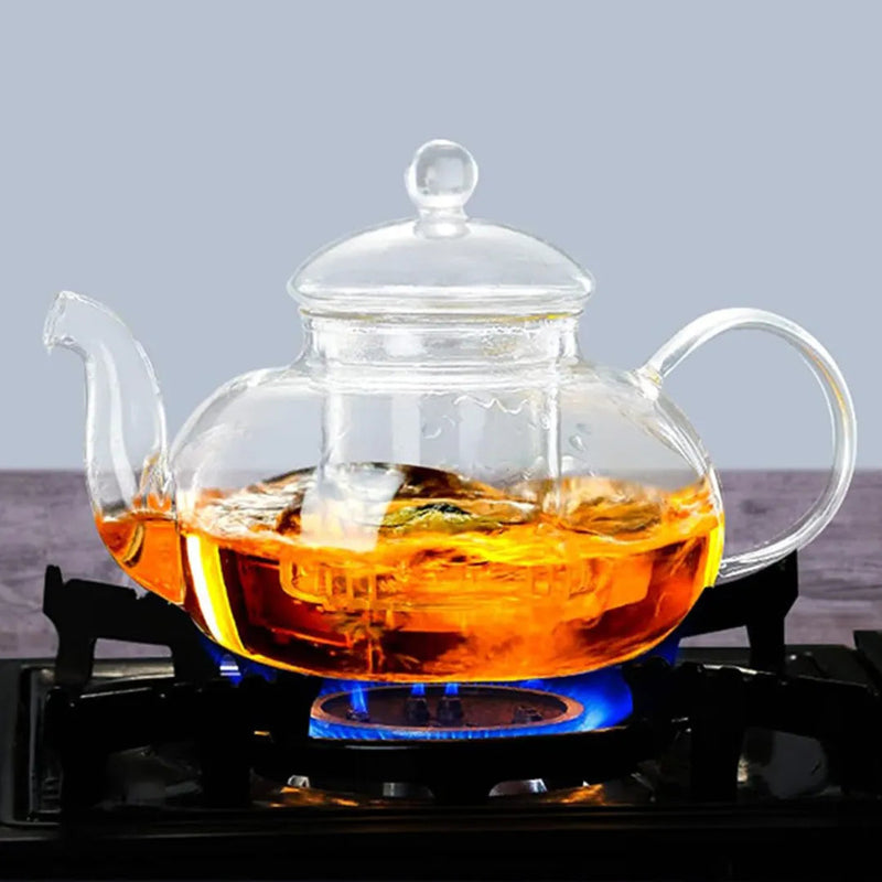 Chaleira de Vidro com Infusor Refratária - Casa Farfelle