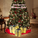 Conjunto 3 Caixas de Presente Natalina Iluminada com Laço - Casa Farfelle