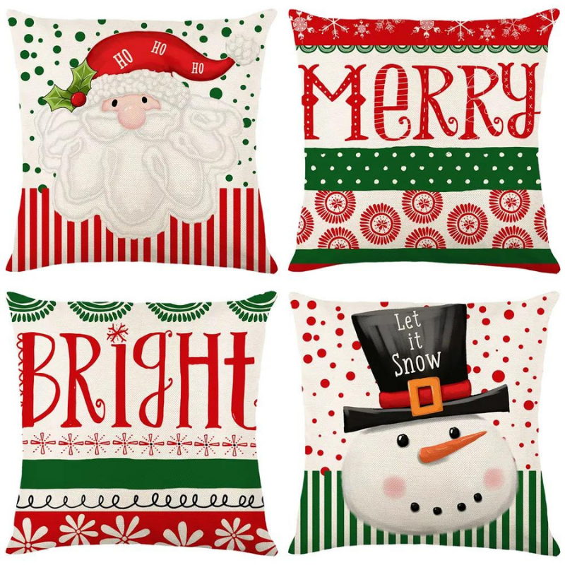 Conjunto 4 Capas Almofada de Natal - Casa Farfelle