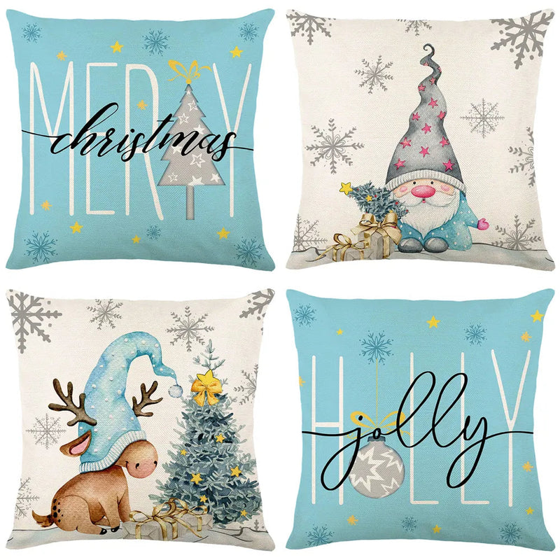 Conjunto 4 Capas Almofada de Natal - Casa Farfelle