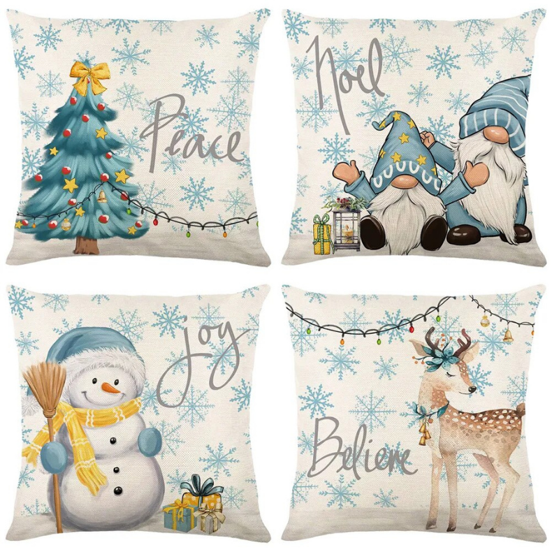 Conjunto 4 Capas Almofada de Natal - Casa Farfelle