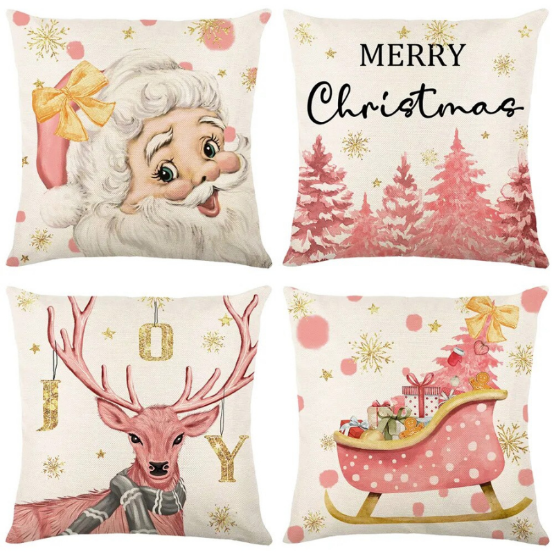 Conjunto 4 Capas Almofada de Natal - Casa Farfelle