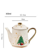 Conjunto de Chá Natalino em Cerâmica Produto de Natal 149 Casa Farfelle 