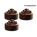 Conjunto de Difusores de Óleo Essencial em Madeira - Casa Farfelle