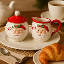 Conjunto de Porcelana de Natal 2 Peças Papai Noel Decorativo - Casa Farfelle