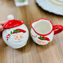 Conjunto de Porcelana de Natal 2 Peças Papai Noel Decorativo - Casa Farfelle