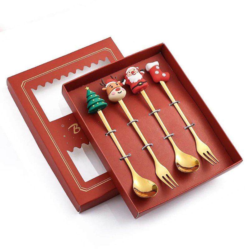 Conjunto de Talheres Decorativos Natal - Casa Farfelle