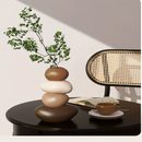 Conjunto de Vasos Criativos Cervo com Pedras Empilhadas para Decoração - Casa Farfelle