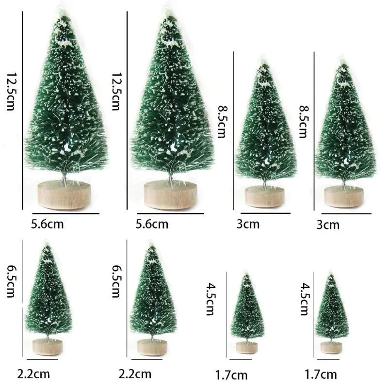 Conjunto Mini árvores de Natal em Pinheiro para Decoração Lenogue - Casa Farfelle