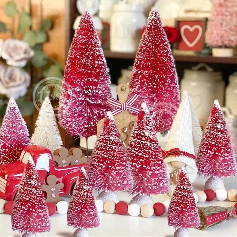 Conjunto Mini árvores de Natal em Pinheiro para Decoração Lenogue - Casa Farfelle