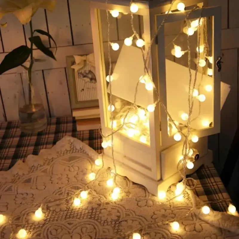 Cordão de luzes decorativa Bivolt de natal 6 metros - Casa Farfelle