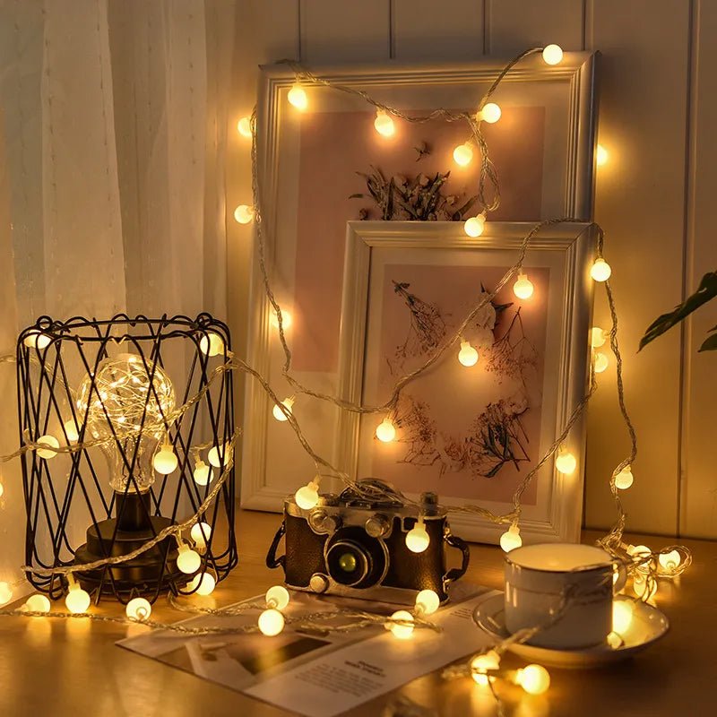 Cordão de luzes decorativa Bivolt de natal 6 metros - Casa Farfelle