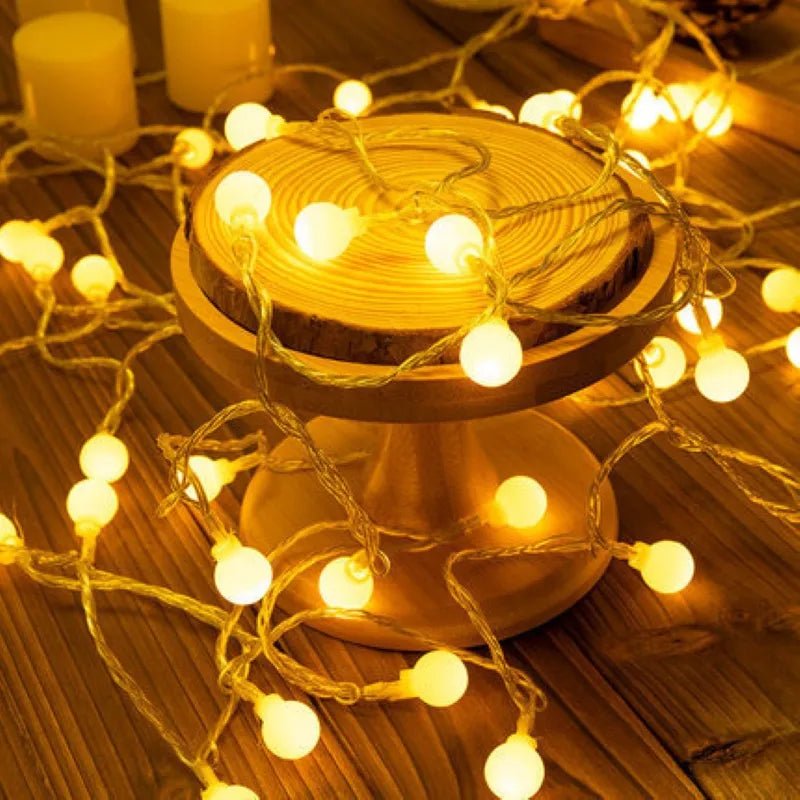 Cordão de luzes decorativa Bivolt de natal 6 metros - Casa Farfelle