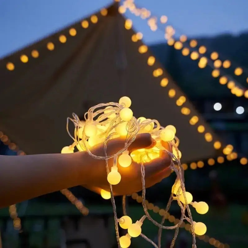Cordão de luzes decorativa Bivolt de natal 6 metros - Casa Farfelle