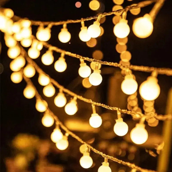 Cordão de luzes decorativa Bivolt de natal 6 metros - Casa Farfelle