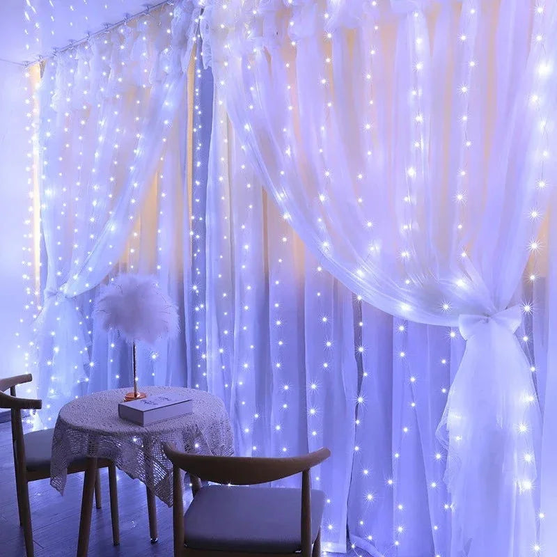 Cortina de Luzes Led Natalina para Decoração Lenogue - Casa Farfelle