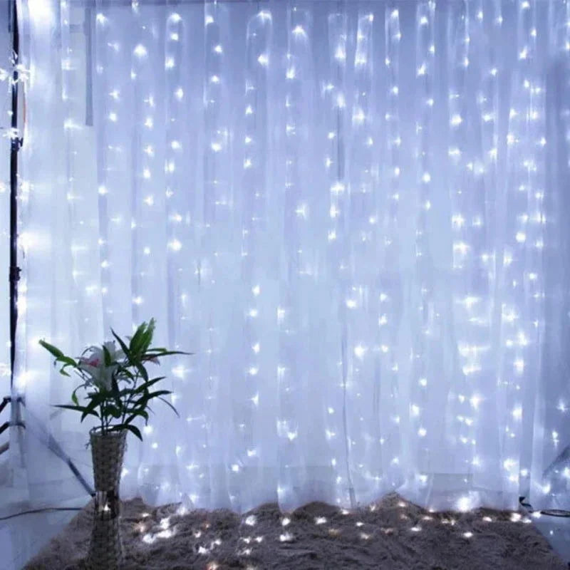 Cortina de Luzes Led Natalina para Decoração Lenogue - Casa Farfelle