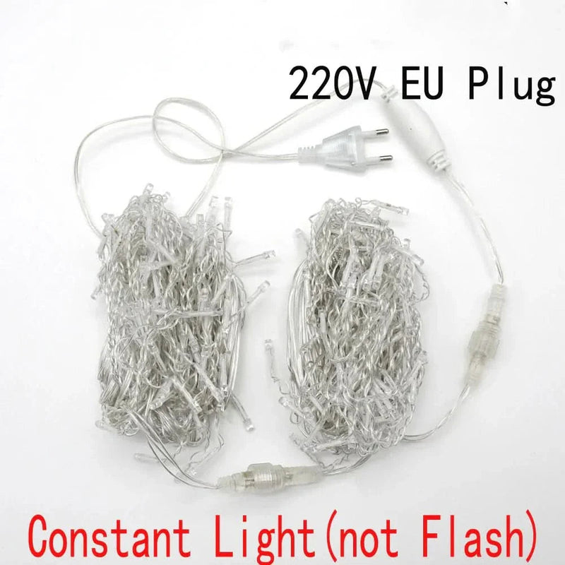 Cortina de Luzes LED Natalinas – Encanto e Magia para sua Casa