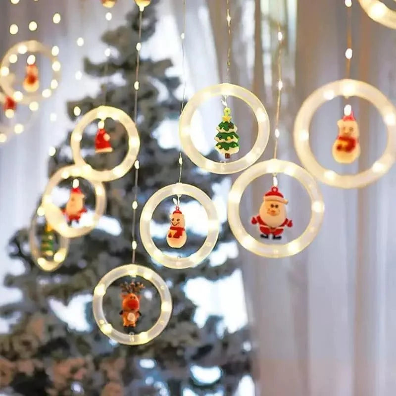 Cortina de Luzes Led para Decoração de Natal Lenogue - Casa Farfelle