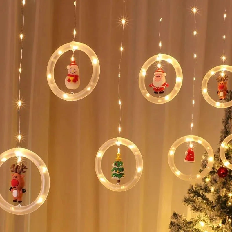 Cortina de Luzes Led para Decoração de Natal Lenogue - Casa Farfelle