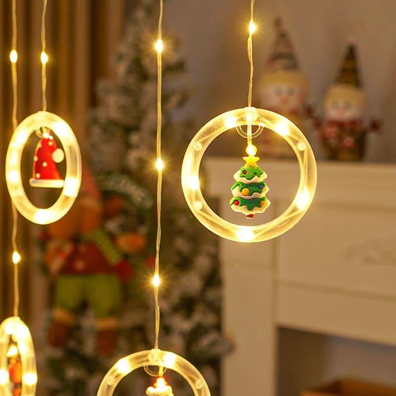 Cortina de Luzes Led para Decoração de Natal Lenogue - Casa Farfelle