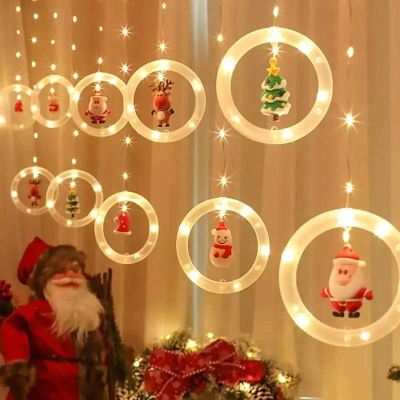 Cortina de Luzes Led para Decoração de Natal Lenogue - Casa Farfelle