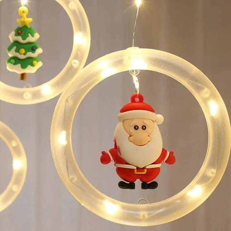 Cortina de Luzes Led para Decoração de Natal Lenogue - Casa Farfelle