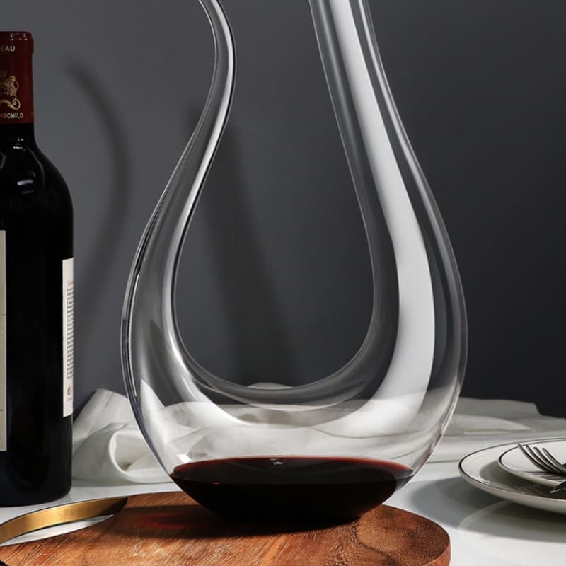 Decanter de Vinho Recipiente de Vidro Cisne Decantador Polihousi - Casa Farfelle