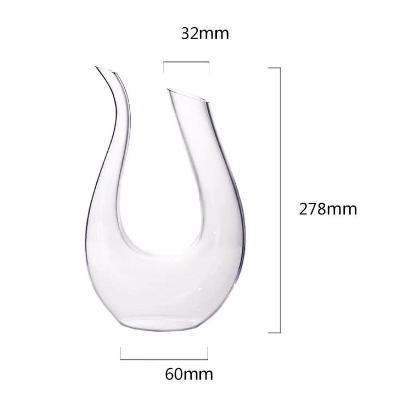 Decanter de Vinho Recipiente de Vidro Cisne Decantador Polihousi - Casa Farfelle