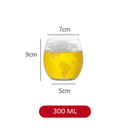 Decanter Whisky Globo Conjunto Recipiente de Vidro Polihousi - Casa Farfelle